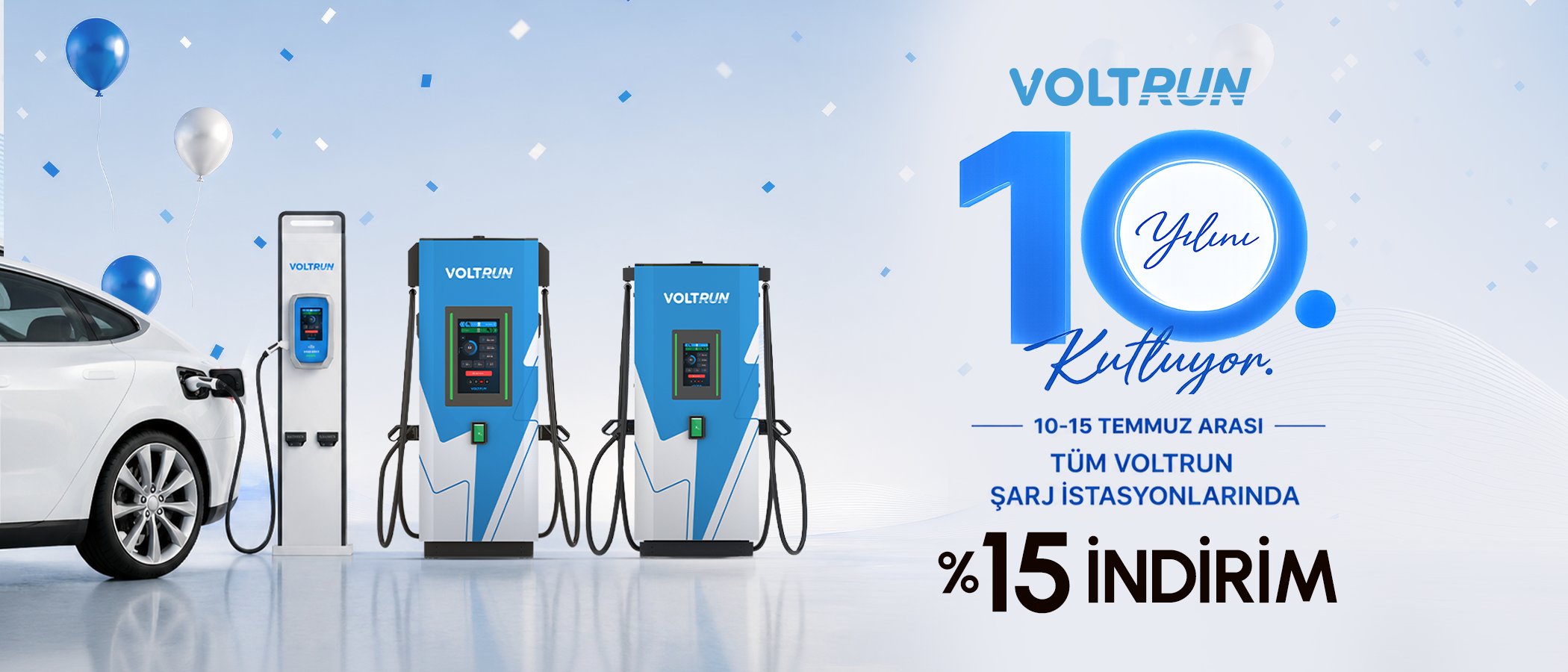 Voltrun'dan 10. Yılına Özel Şarj Avantajı!