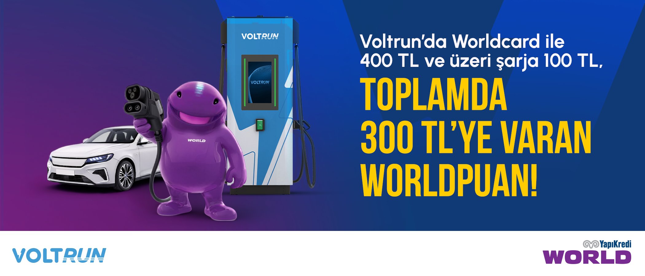 Voltrun’da eylül ayına özel 300 TL’ye varan Worldpuan